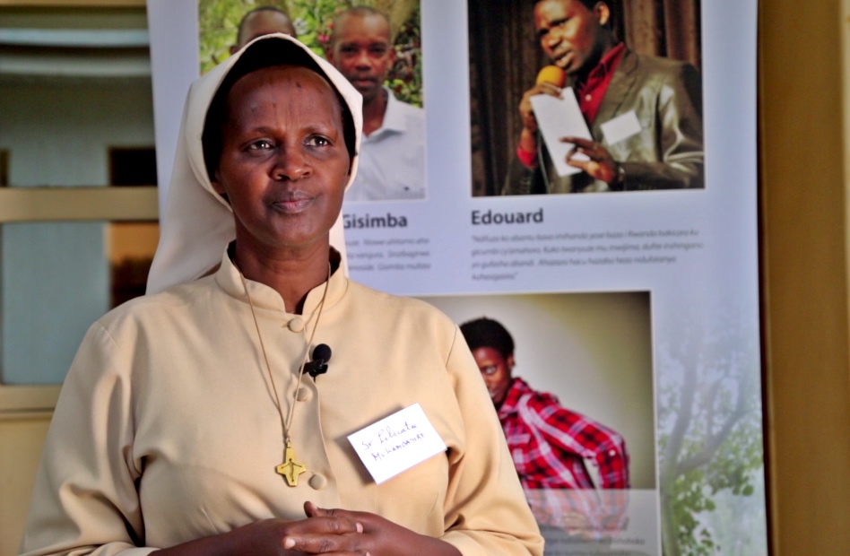 “As an educator I am responsible to so many children with different levels of understanding on matters related to the history of Genocide against the Tutsi because they come from families with different backgrounds. During the workshop, I have got insights on the listening and sharing approaches and how best it can create trust between me and my students for me to be able to instill in them the attitudes and values that contribute to the shaping of people with humanity, citizens who are committed to promote what unites them rather than what divides them” – Soeur Liberata Mukambayire, Director of College Sainte Marie, Karongi