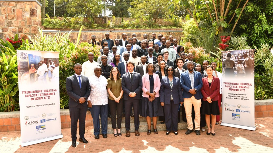 Aegis partners UNESCO project to strengthen educational capacities at Rwanda's memorial sites 9 June 2026
